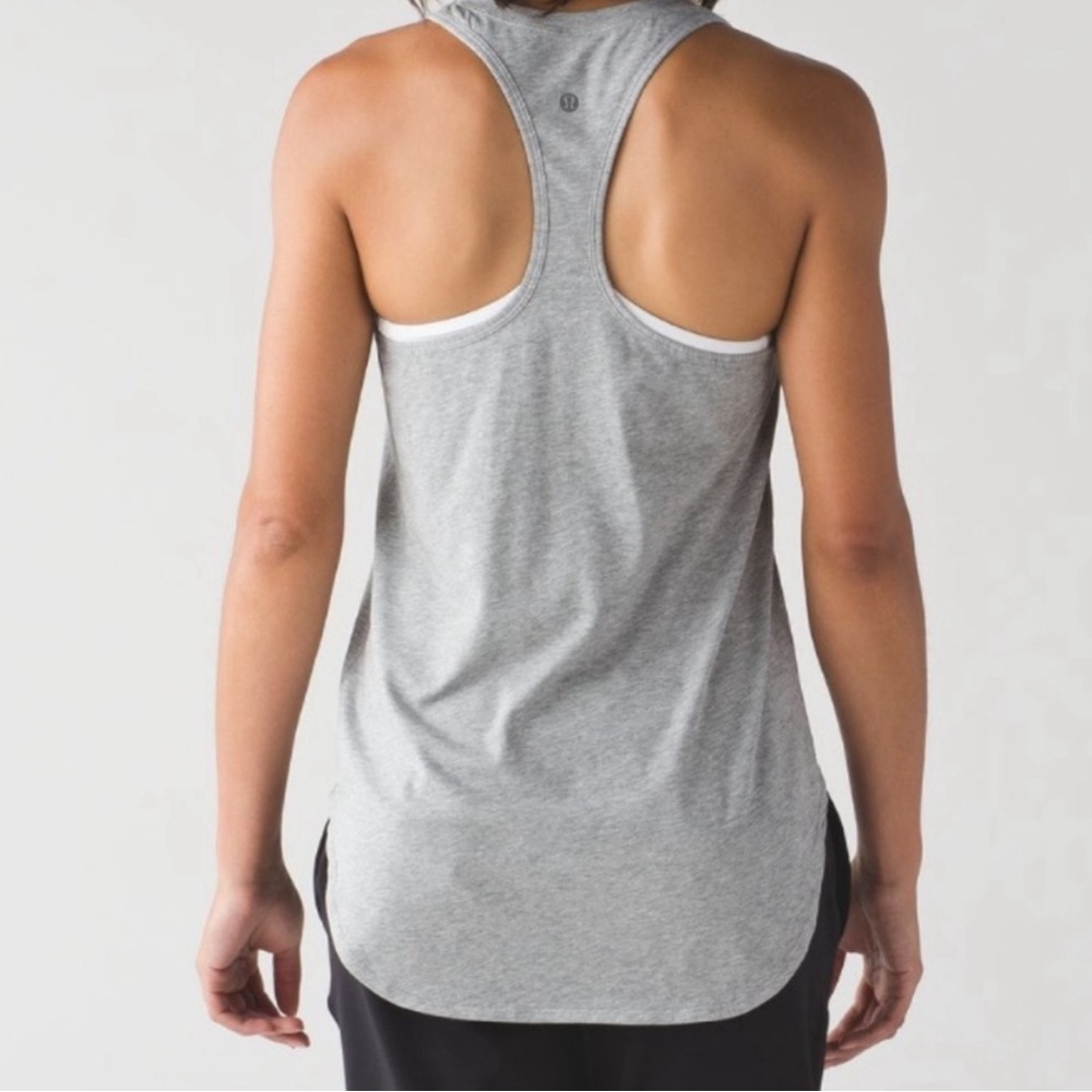 Lululemon Everyday Razorback Top - grey - Picture 2 of 5